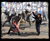 egypt-protestors-stone-throwing- stone